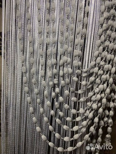 Шторы нити (кисея) с воздушными цепочками
