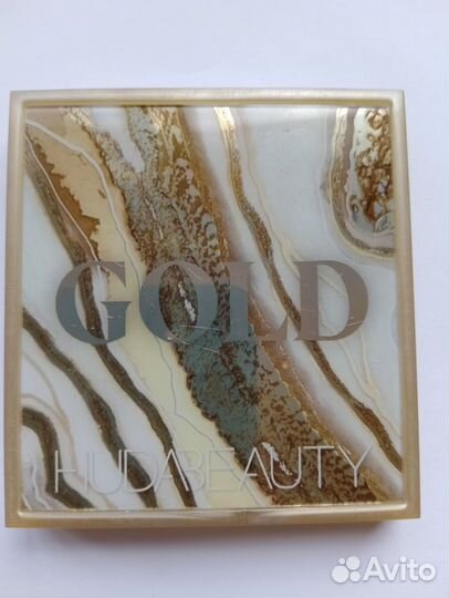 Тени huda beauty палетка Gold obsession