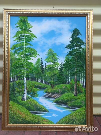 Панно из камня