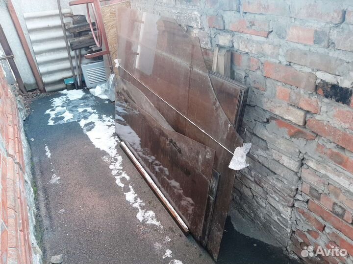 Стёкла тонированные коричневые 160 100см