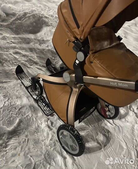 Коляска 2в1 эко кожа
