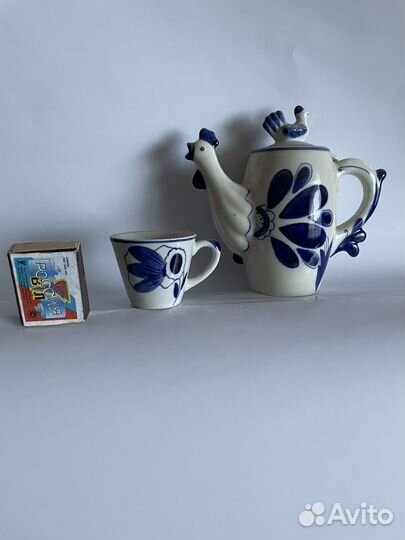 Чайник и кружка гжель СССР