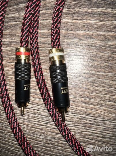 Межблочный кабель rca 2*1м. WBT-0144