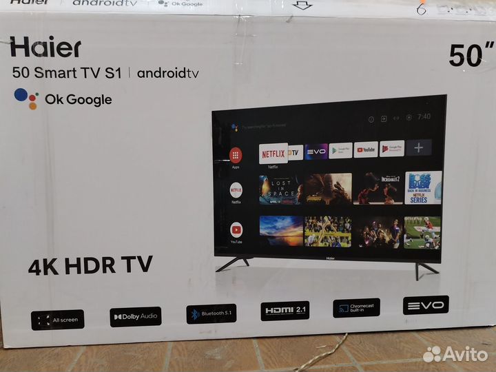 Телевизор Haier 50 SMART TV S1 Ultra HD (4K) LED