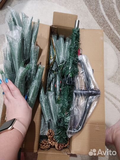 Ель искуственная заснеженная 120