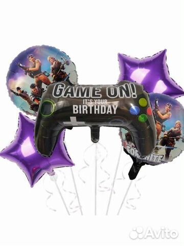 Воздушные шары фольгированные Fortnite