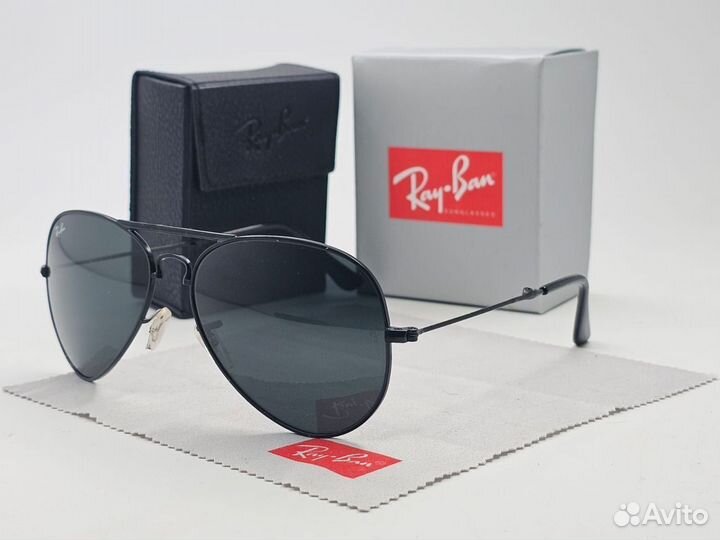 Очки Ray Ban 3479 Aviator Folding Чёрное Стекло