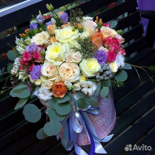 Цветы розы букет