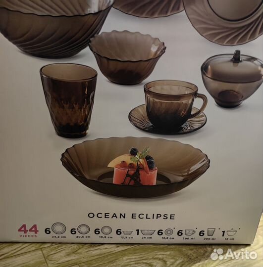 Набор столовой посуды luminarc 45 предметов. Новый