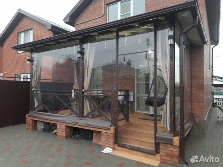 Жидкие окна на беседку