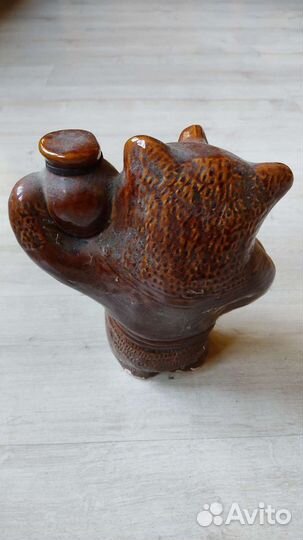 Статуэтка медведь керамика СССР винтаж