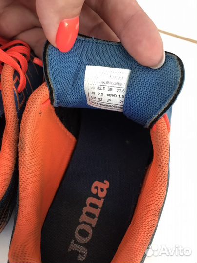 Детские футбольные бутсы joma, р.33,5