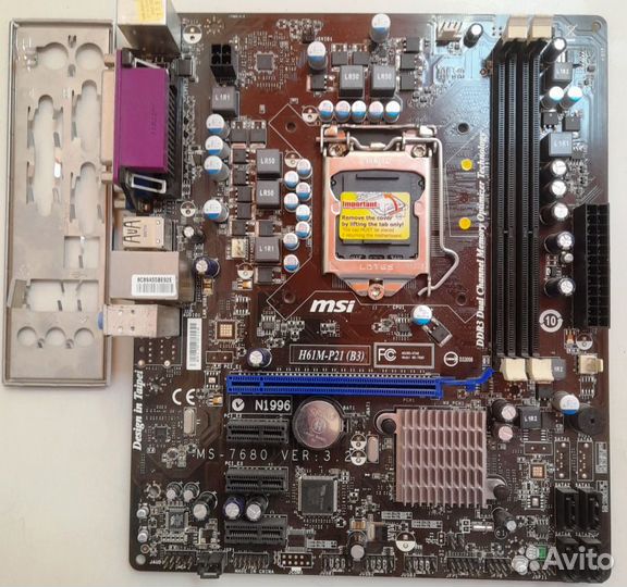 Материнская плата LGA1155 MSI H61M-P21(B3)