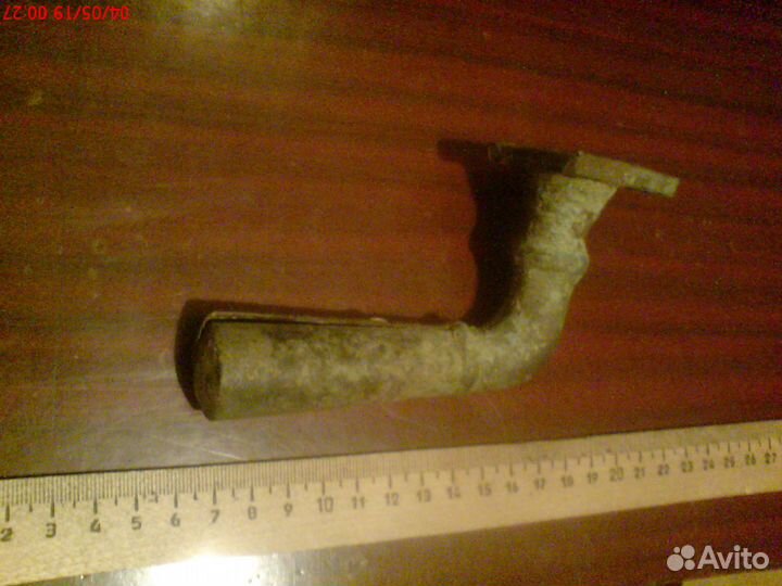 Старинная латунная дверная ручка