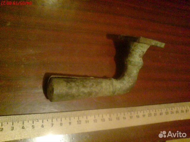 Старинная латунная дверная ручка