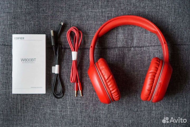 Беспроводные наушники Edifier W800BT Plus Red