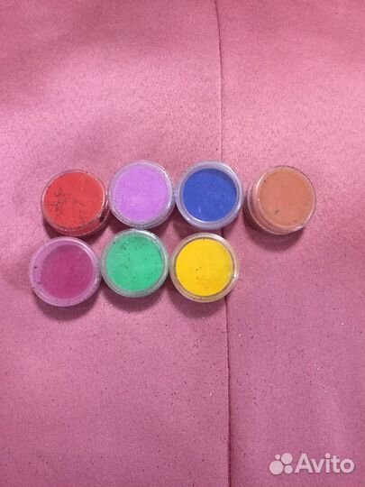 Блёстки, втирка, бульки