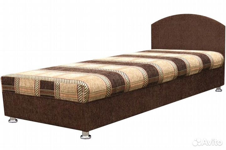 Кровать 2 без ящика (коричневый мегабосс). В налич