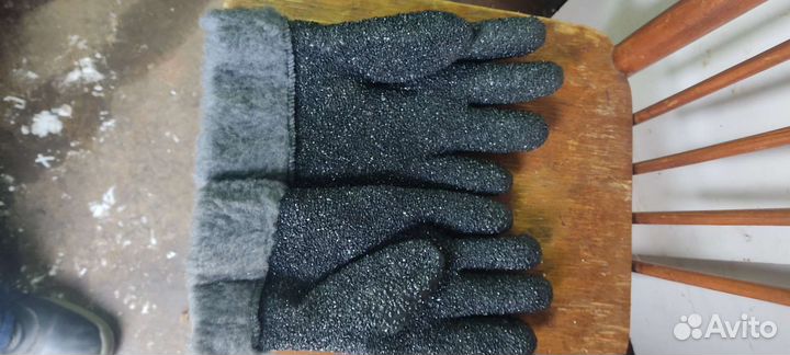 Перчатки прорезиненные утеплённые на меху