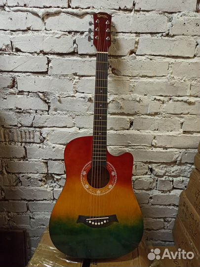 Гитара акустическая 6 струн Новая В коробке