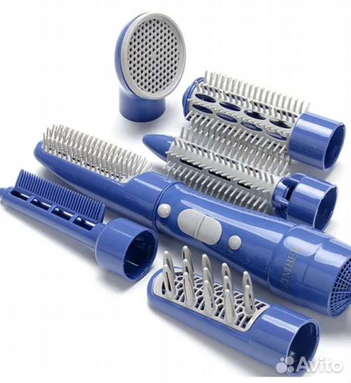 Фен для укладки волос. 7 насадок. 700вт. Новый