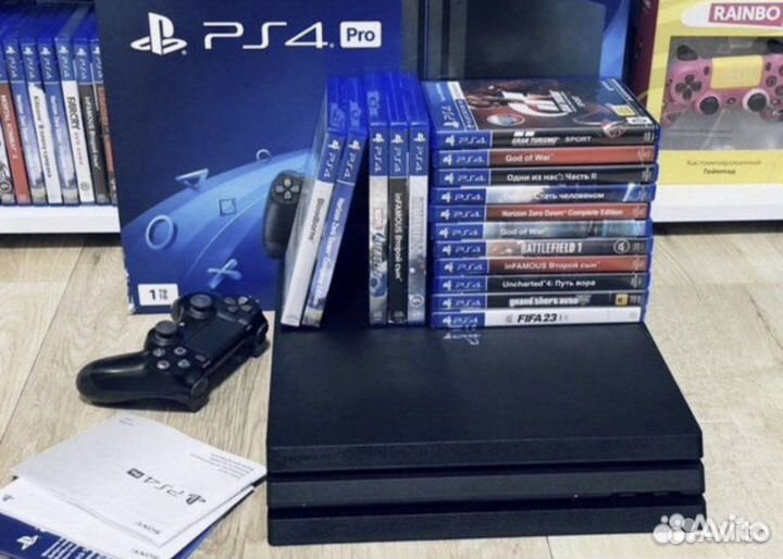 PS4 Slim Playstation 4 sony PS4 PRO + игры MK11