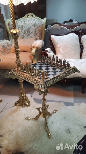 Шахматы на ножке. бронза. Подарок для мужчин