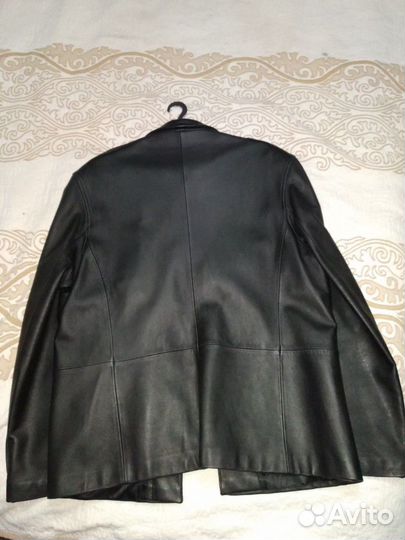 Кожаная мужская куртка