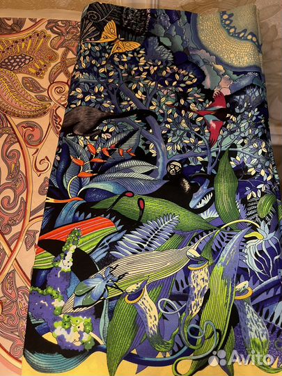 Платки шелковые женские hermes