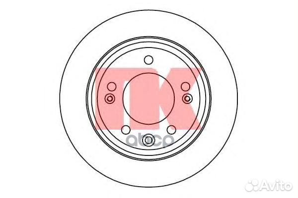 Диск тормозной 313527 Nk