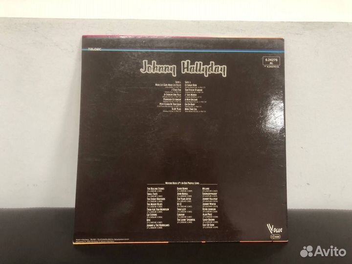 Johnny Hollyday 1980 винил Germany