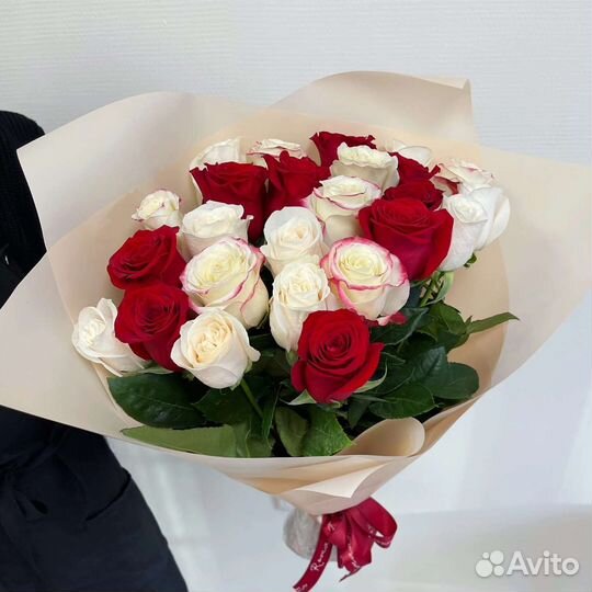 Цветы розы букет