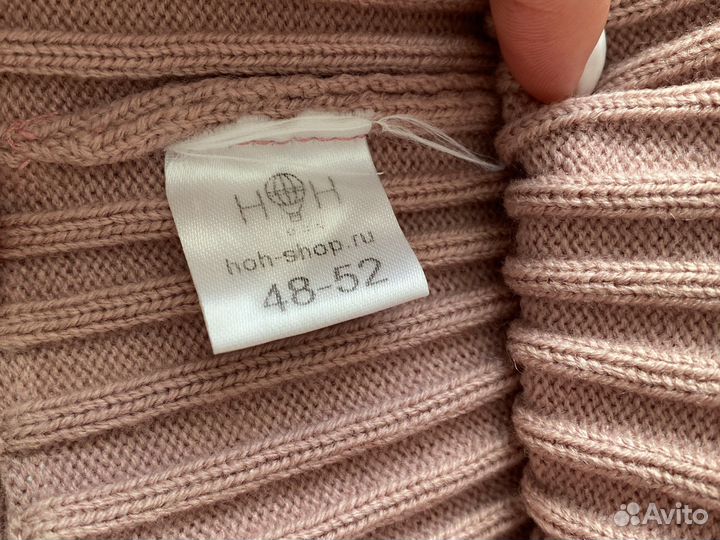 Шапка и снуд для девочки 48-52