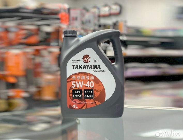 Масло моторное takayama 5W-40 SN/сf 4л