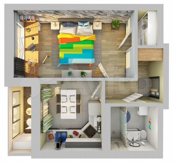 1-к. квартира, 35,9 м², 22/25 эт.