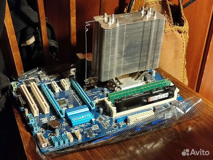 Мат. плата + процессор + 12гб памяти