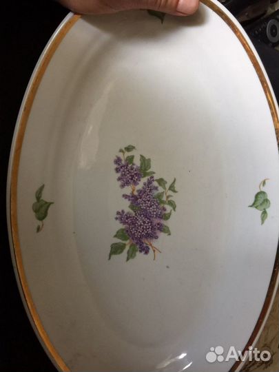 Дулёво.Большое овальное блюдо