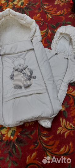 Конверт на выписку зимний + комбинезон демисезон