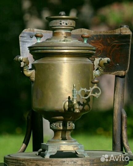 Самовар на дровах угольный