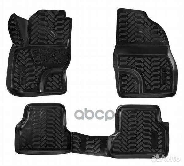 Ковры для Ford Focus II (05-11), 4 шт., выс. бо