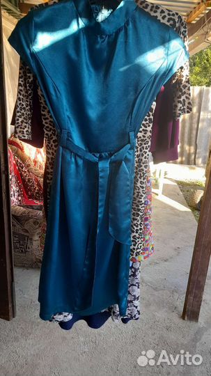 Атласное платье