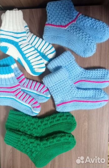 Носки вязаные