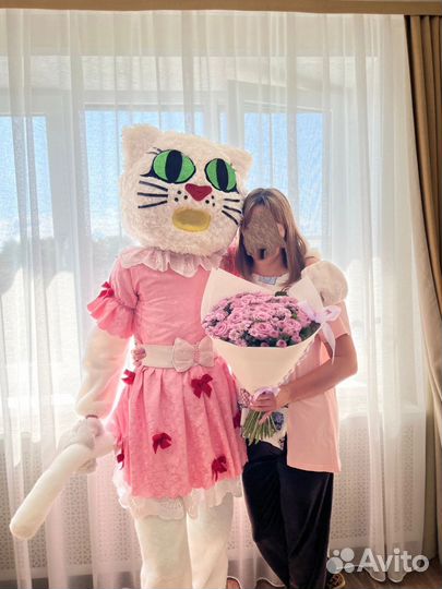 Ростовая кукла кошка Снежка