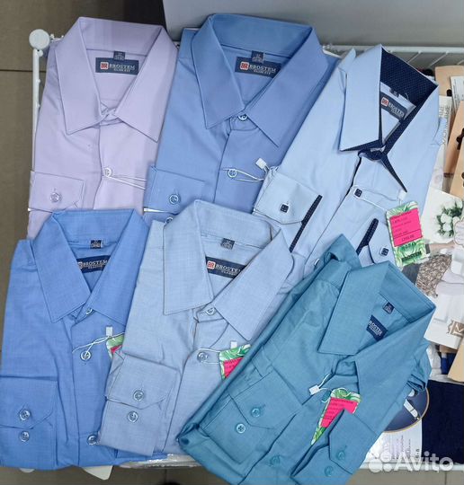 Набор школьных рубашек-холодок 116-164