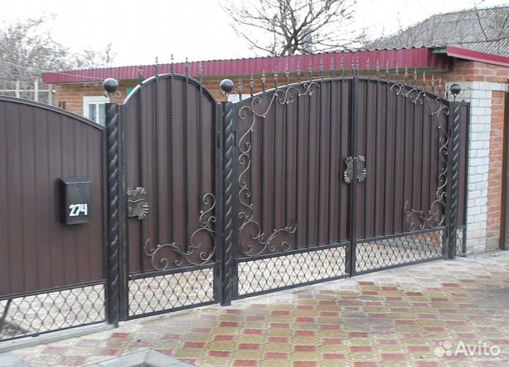 Откатные ворота под ключ