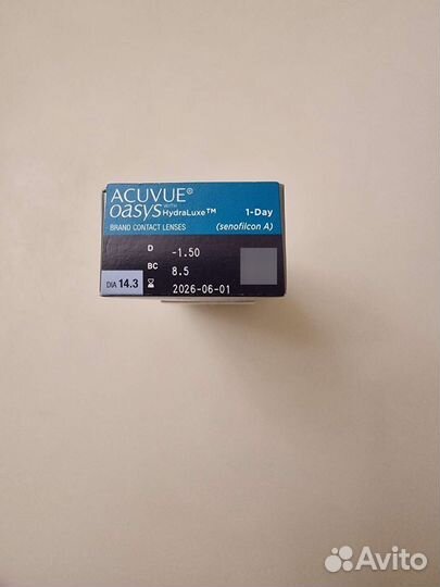 Линзы контактные однодневные acuvue oasys-1.5