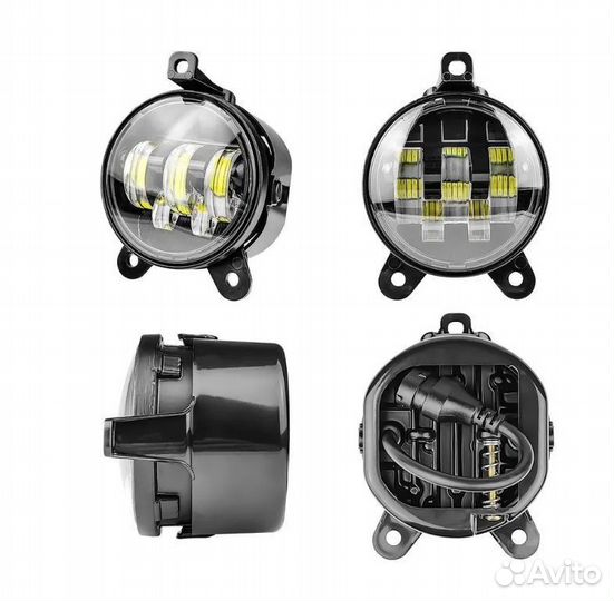 Туманки 60W LED 2190 vesta 4 линзы. дхо поворотник