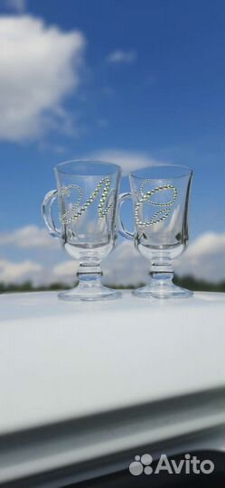 Фужеры, бокалы со стразами