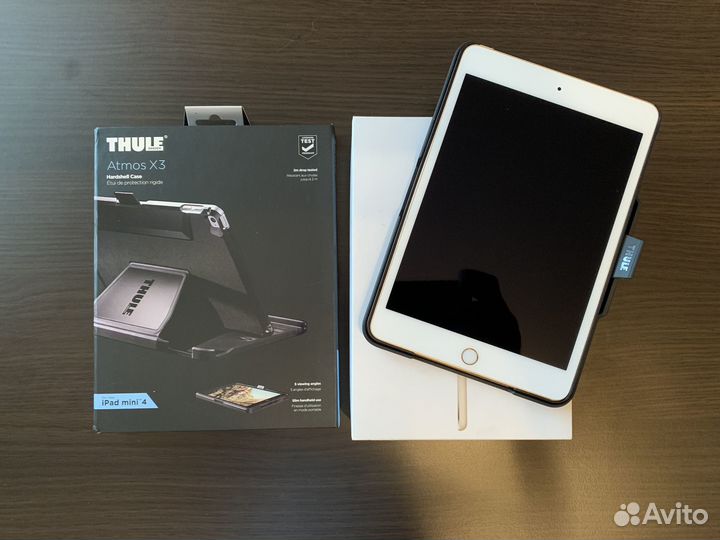 Apple iPad Mini 4 128 Gb WI - FI Gold + Thule Case