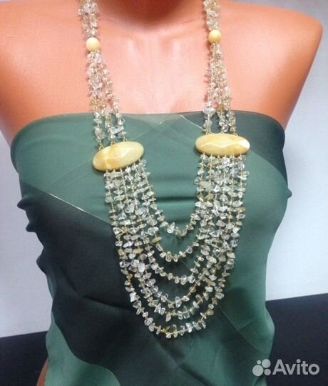 Колье из цитрина